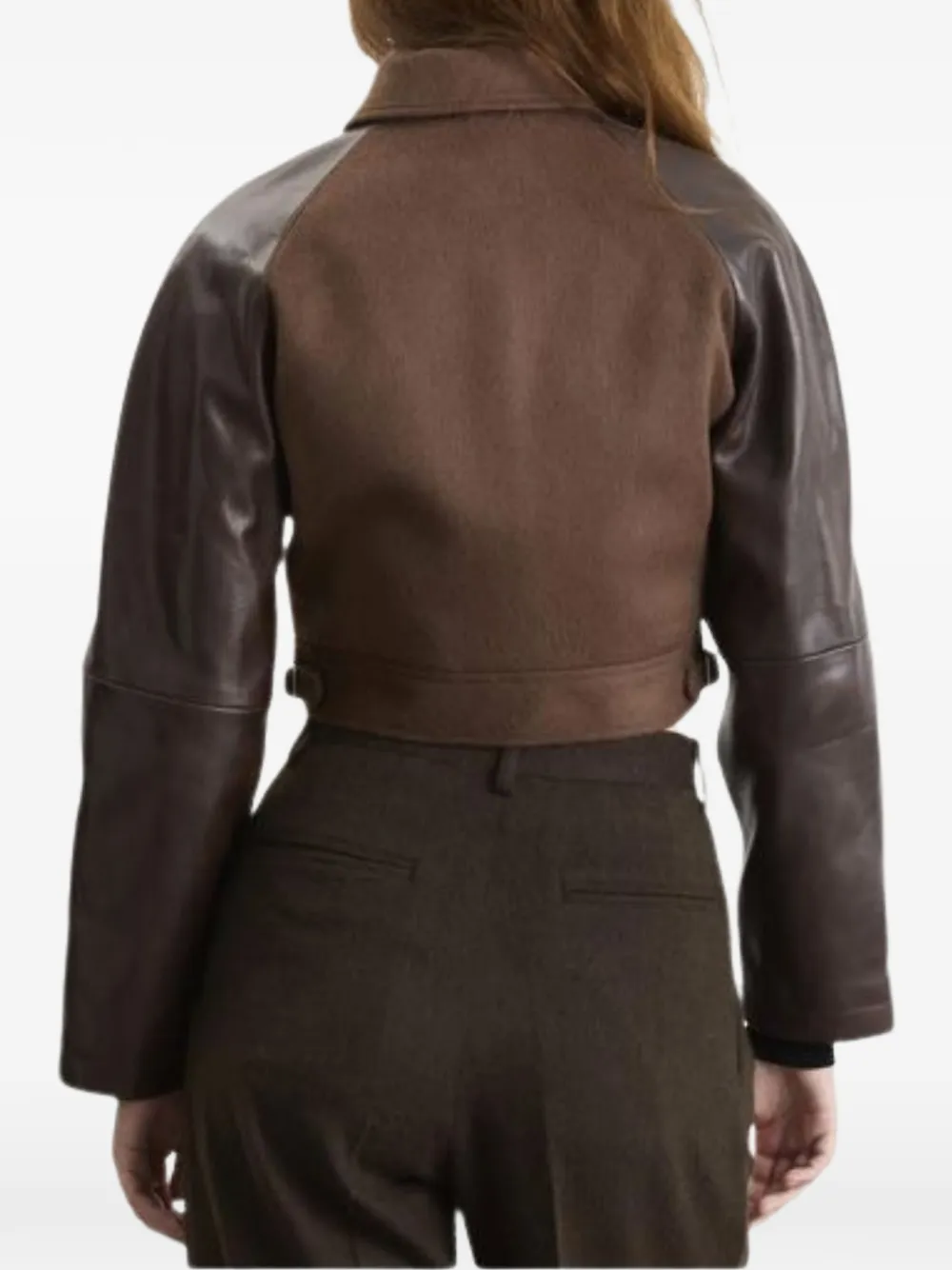  Auralee Pointed-colar Jacket - Brown 