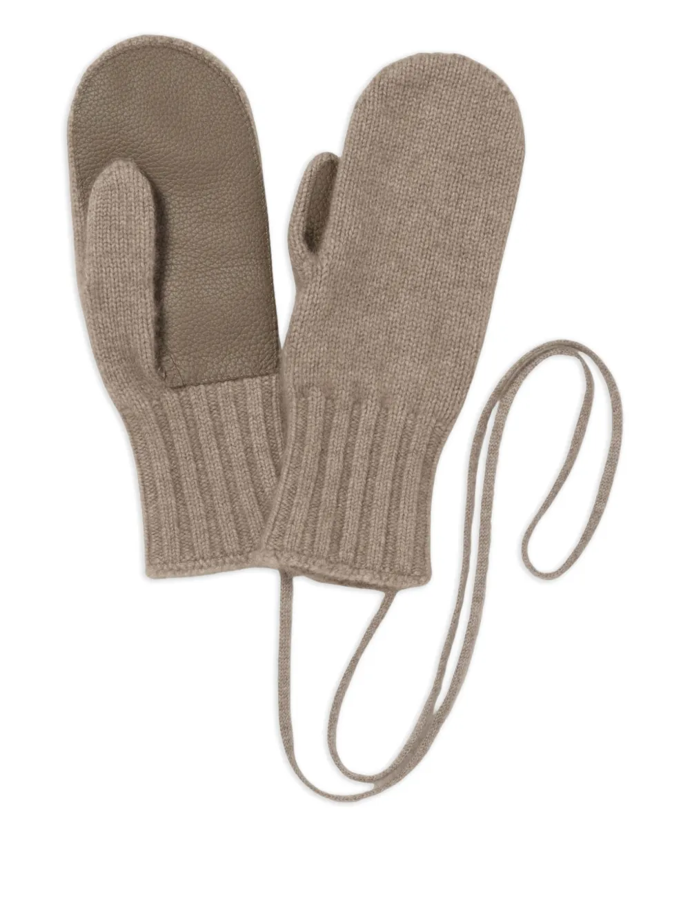 Auralee knit gloves - Toni neutri