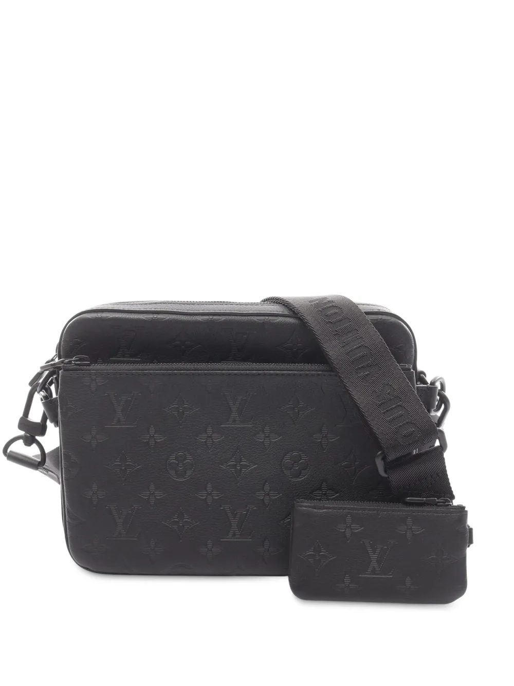 Louis Vuitton Pre-Owned Borsa a tracolla Shadow Trio con monogramma 2021-2025 - Nero