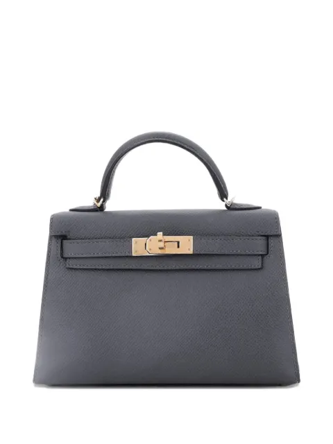 Hermès Pre-Owned mini sac à main Kelly II Epsom avec sac à bandoulière Permabrass Hardware 20