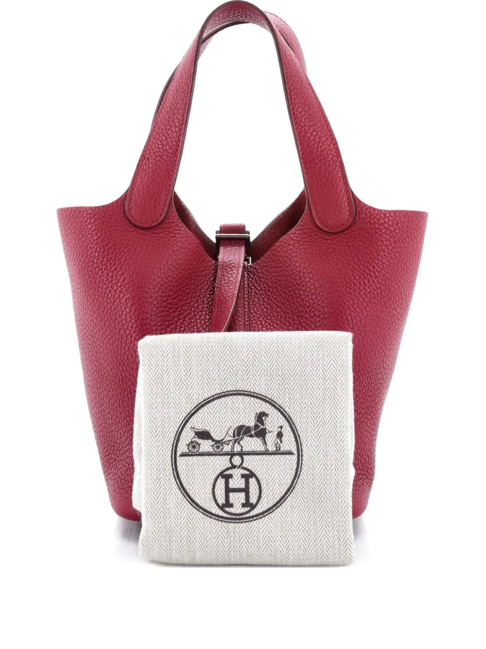 Hermès Pre-Owned Picotin Lock Bag Clemence PM bucket bag | Red | Image 1