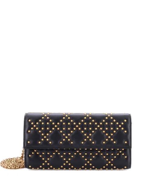 Christian Dior Pre-Owned Lady Dior Croisiere Chain Wallet Cannage Studded Lambskin clutch bag