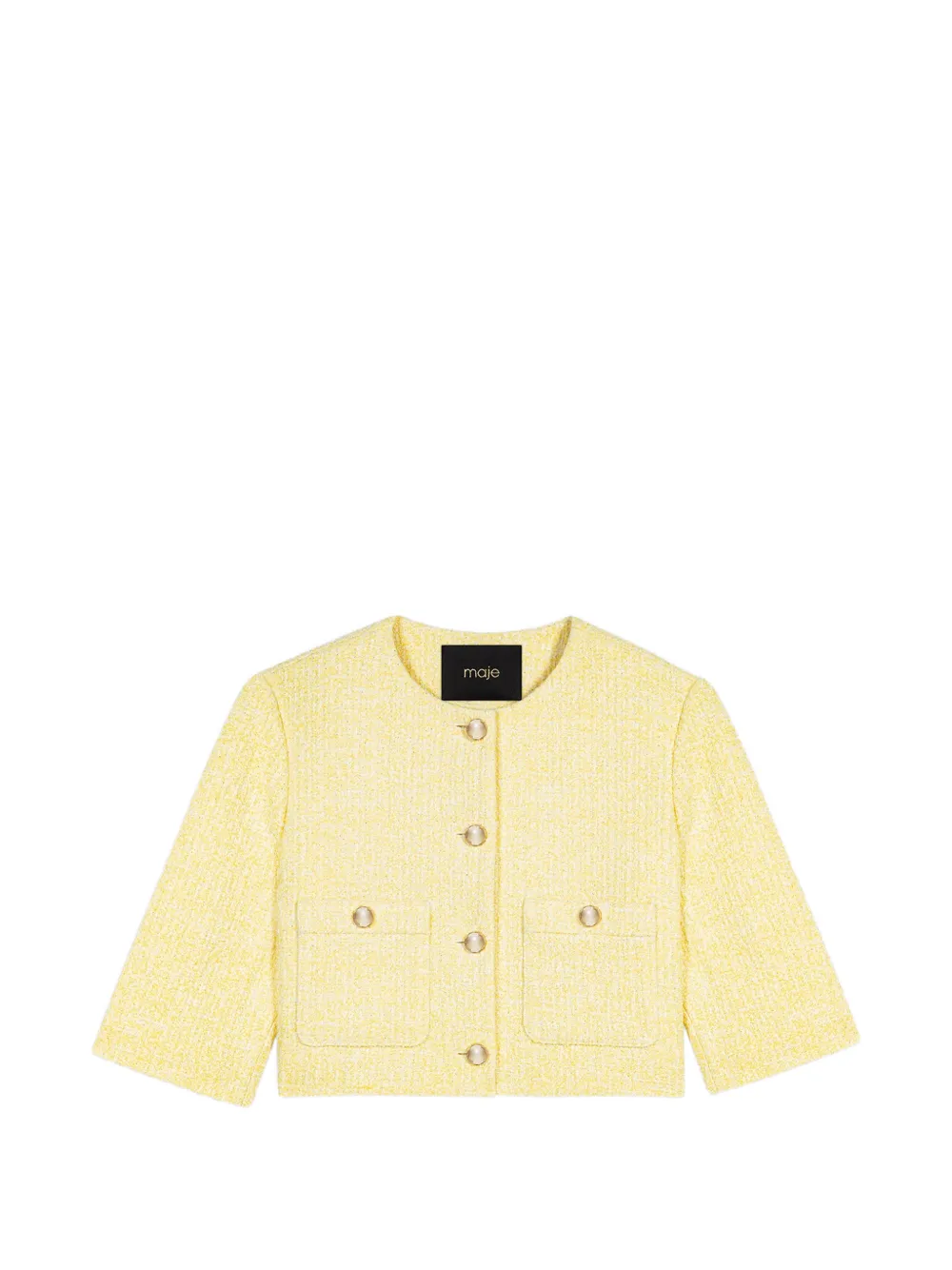 Maje buttoned pocket blazer - Giallo