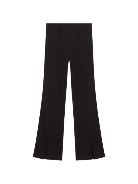 Maje slit-hem flared trousers