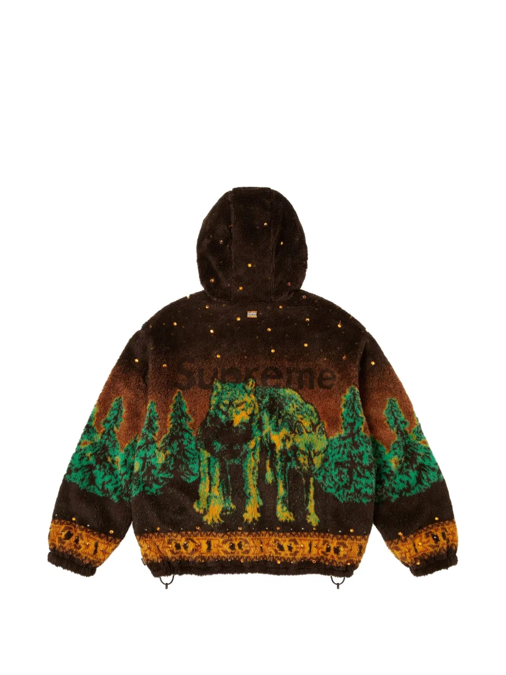 Supreme b.b. Simon Reversible Hooded Fleece Jacket "FW 25 Brown" Bruin