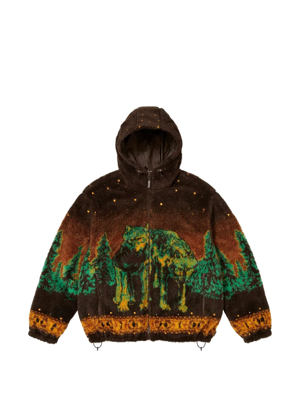 Supreme b.b. Simon Reversible Hooded Fleece Jacket "FW 25 - Brown" - Braun