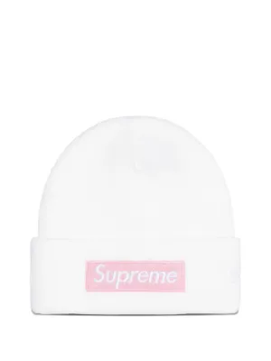Supreme x New Era® Box Logo Beanie | Pink | FARFETCH