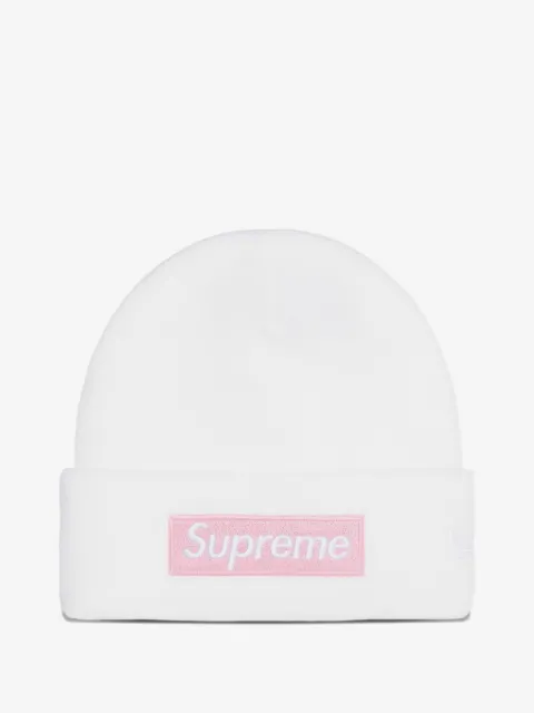 Supreme gorro con logo en colaboración con New Era