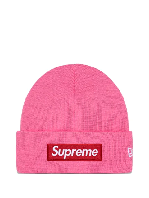 Supreme x  New Era® Box logo-detail beanie hat