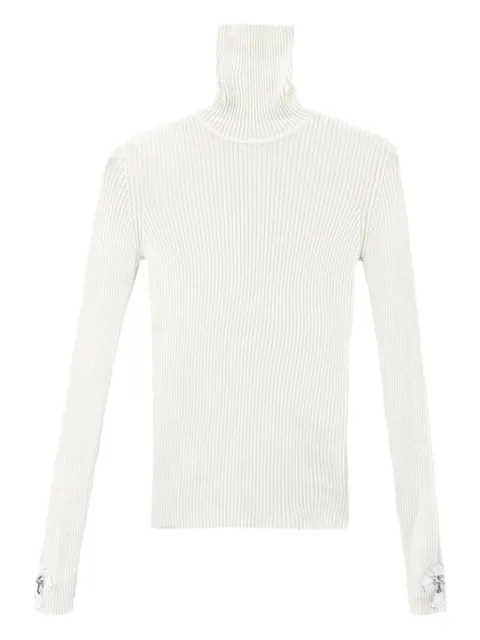 Chrome Hearts cross-patch roll-neck sweater