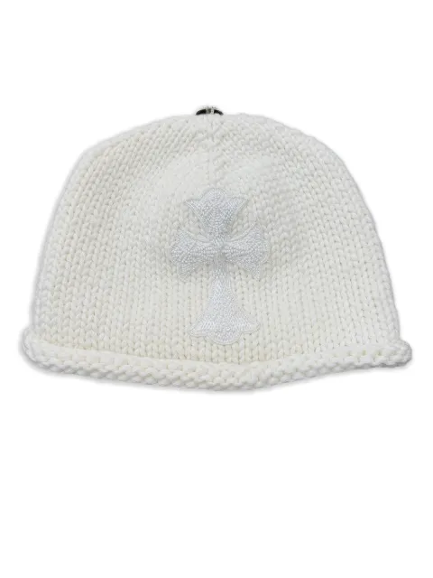 Chrome Hearts beaded cross beanie hat