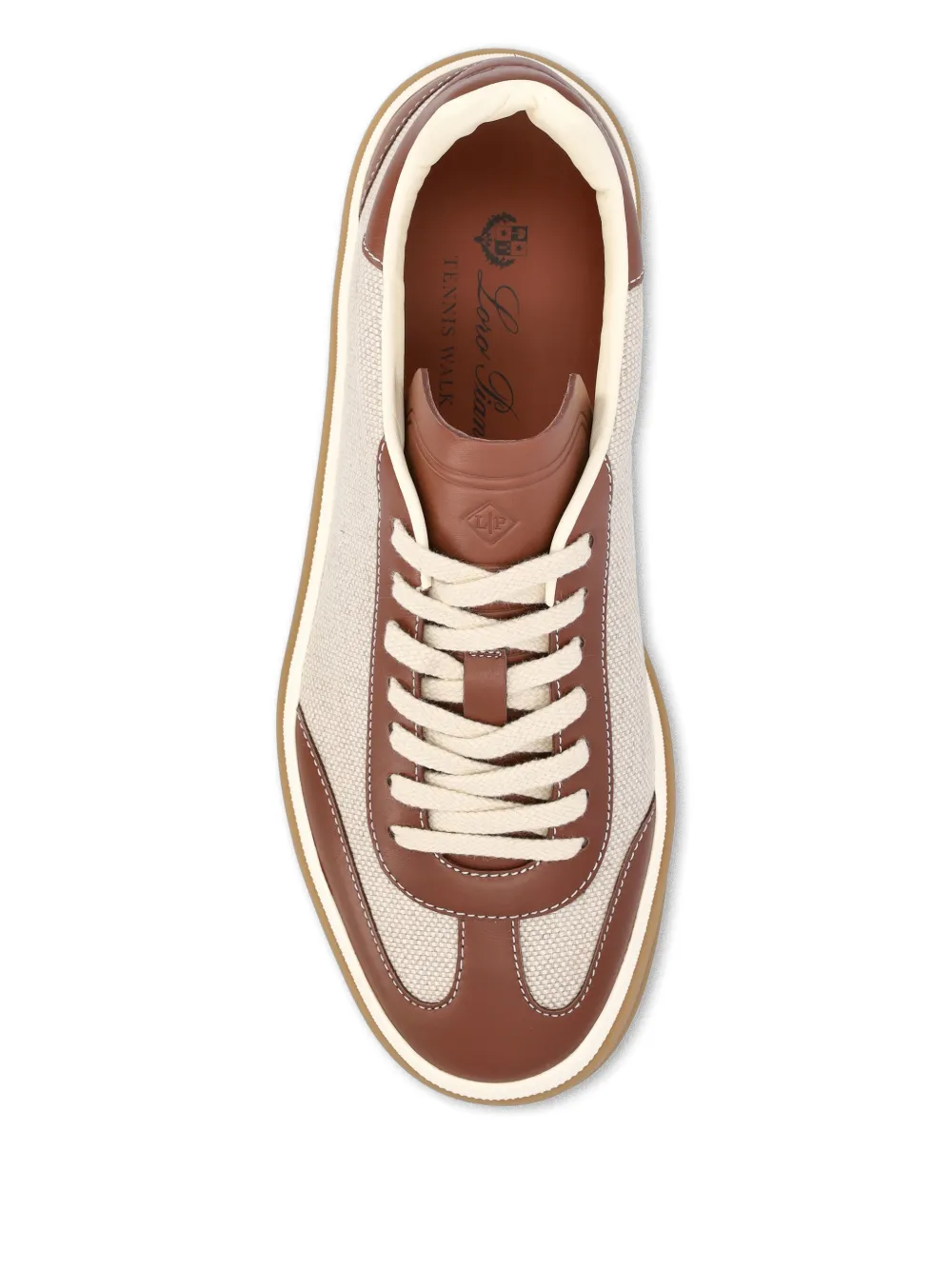 Loro Piana Tennis Walk sneakers met logo-reliëf Beige