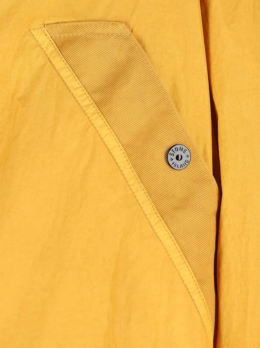 Stone Island Jack met Compass-logopatch en rits Geel