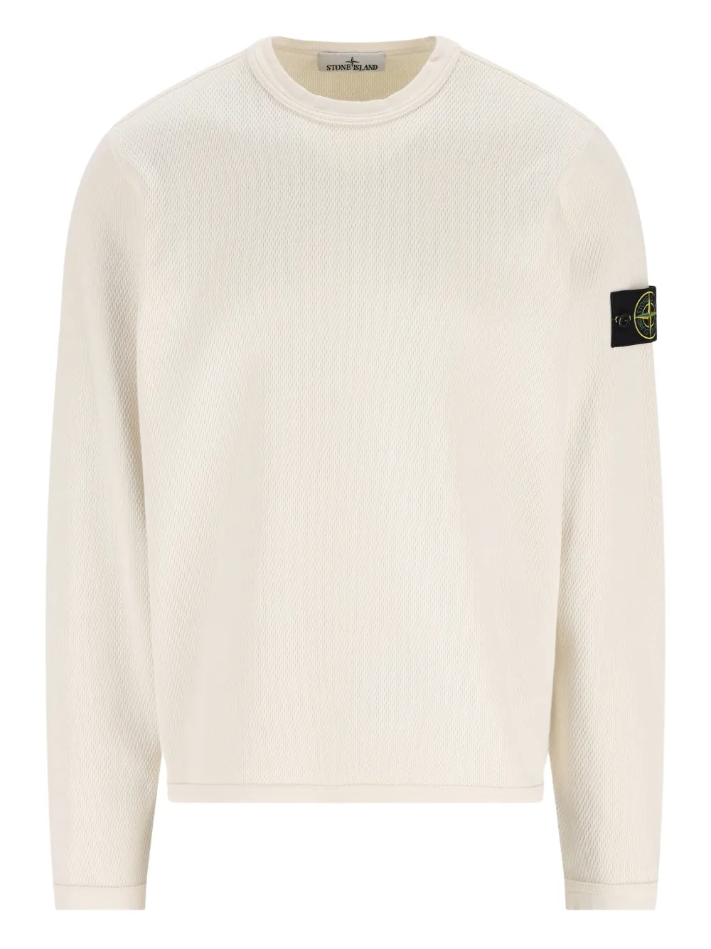 Stone Island waffle crew-neck sweater - Toni neutri