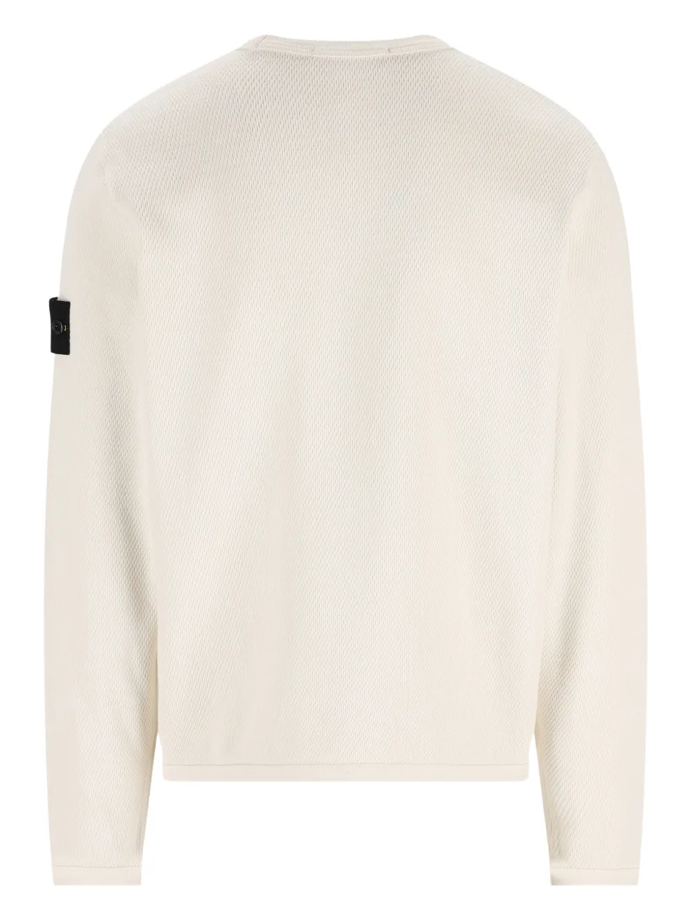 Stone Island waffle crew-neck sweater - Beige
