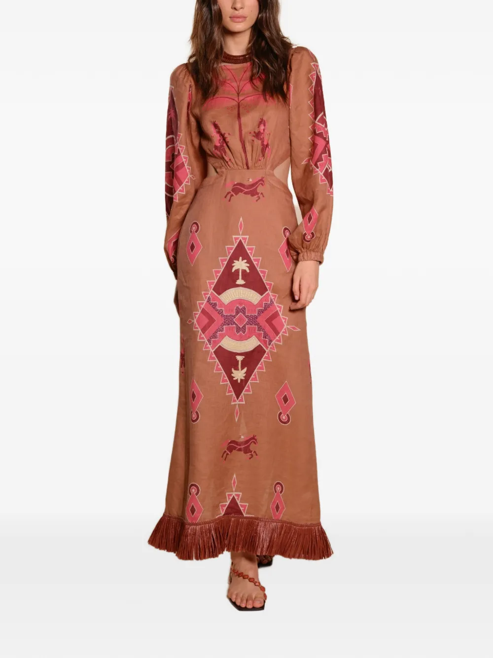 Johanna Ortiz Beautiful Horizon dress - Bruin