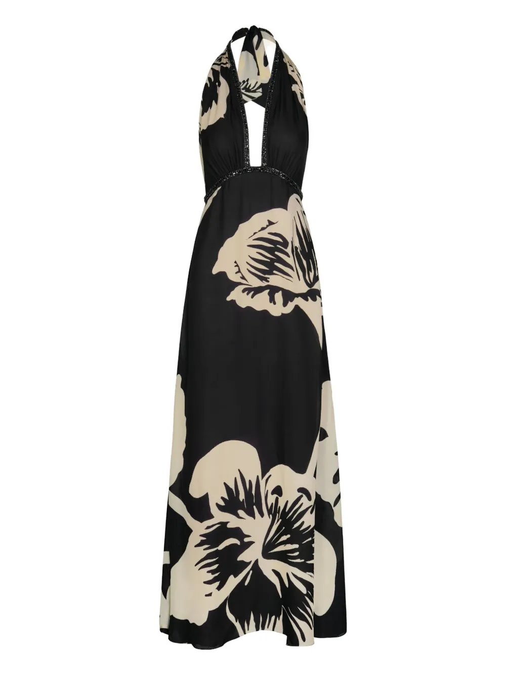 Johanna Ortiz Old Garden halterneck dress - Nero