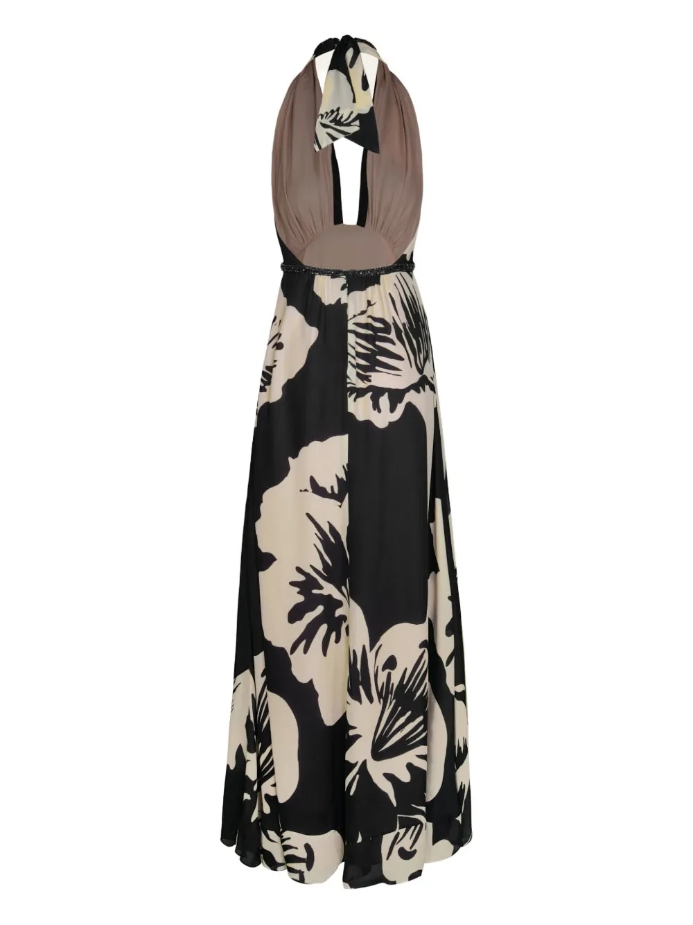 Johanna Ortiz Old Garden halterneck dress - Zwart