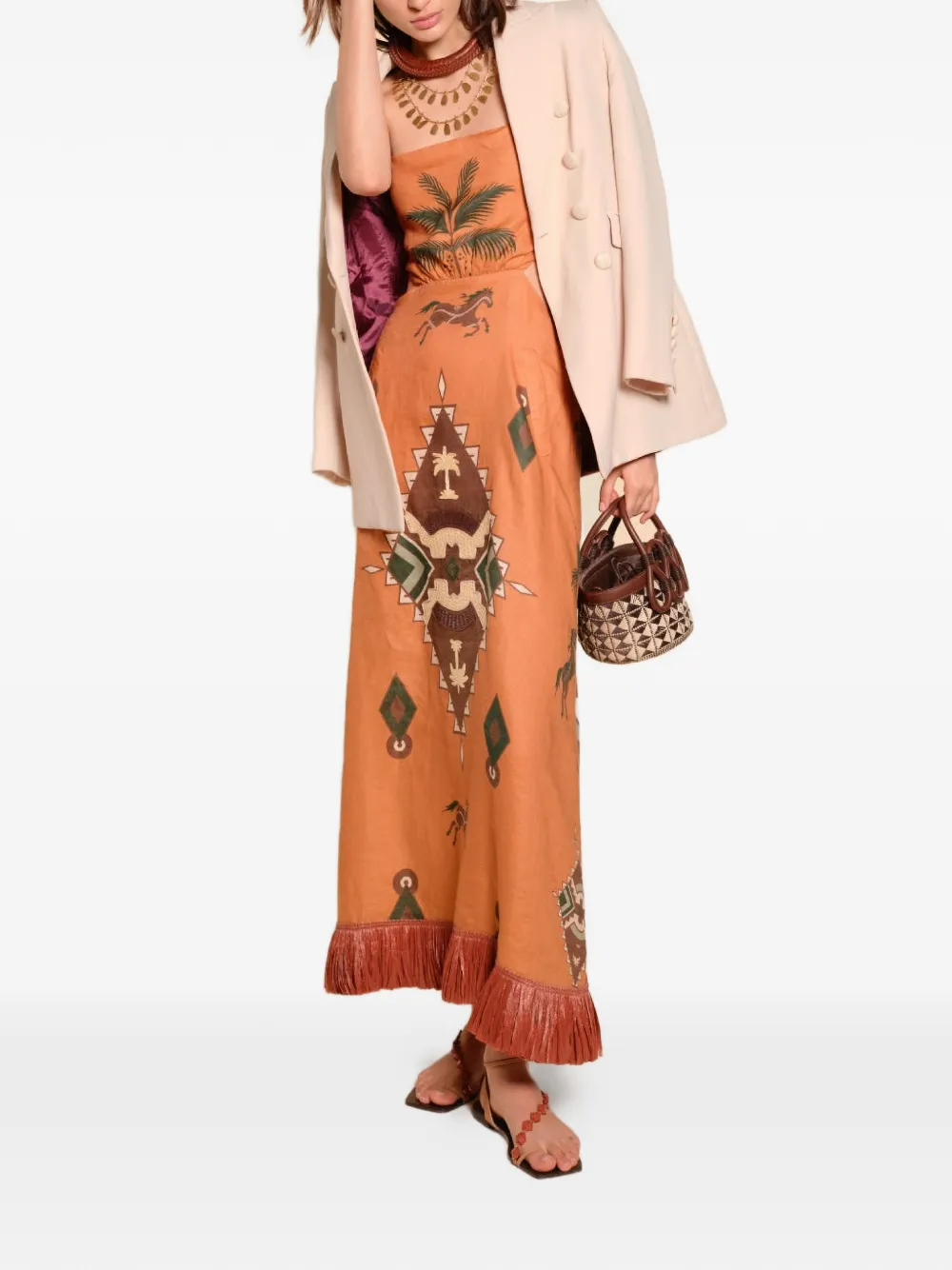 Johanna Ortiz Harmony dress - Oranje