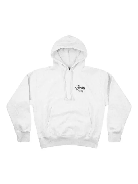 Stüssy long-sleeve logo-detail hoodie