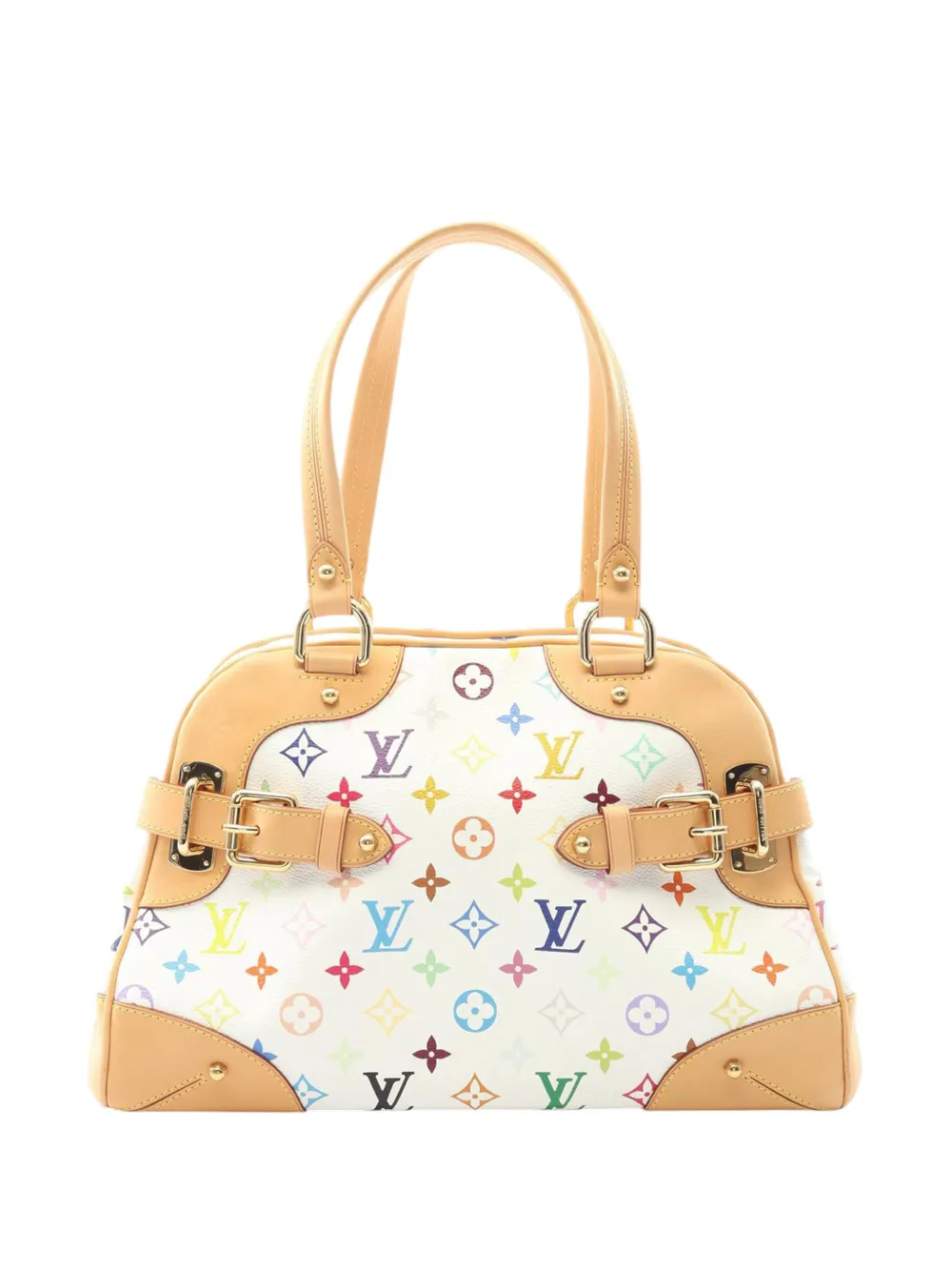 Louis Vuitton Pre-Owned 2010 Monogram Multicolore Claudia shoulder bag - Bianco