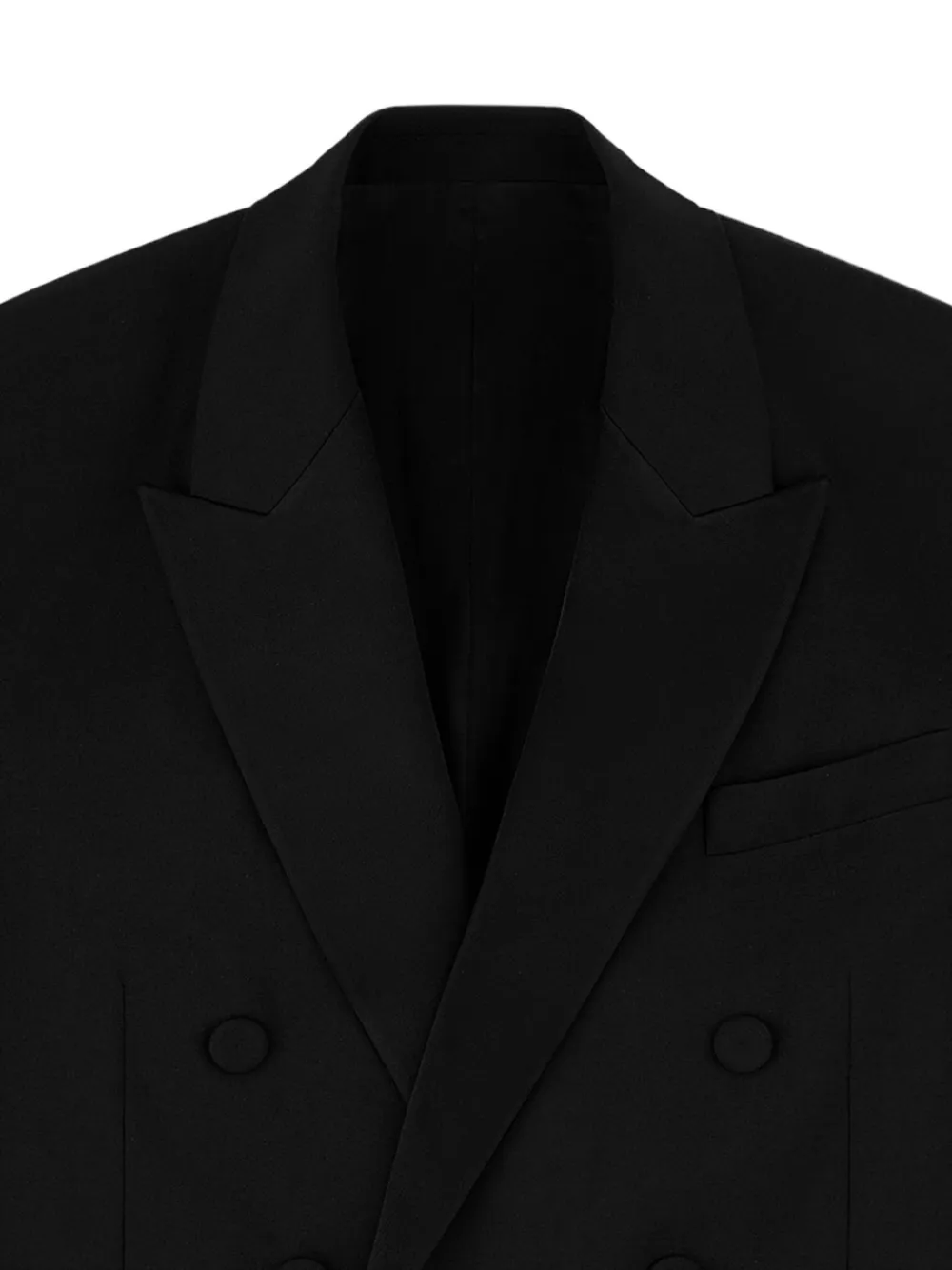  Area Double-breasted Blazer - Black 