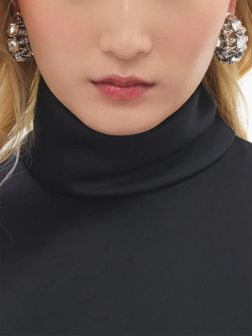 AREA small crystal hoops earrings - Zilver