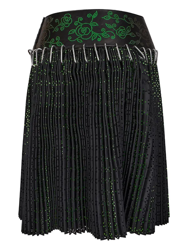 Chopova lowena プリーツスカート Chopova Lowena Carabiner Pleated Skirt | Black | FARFETCH