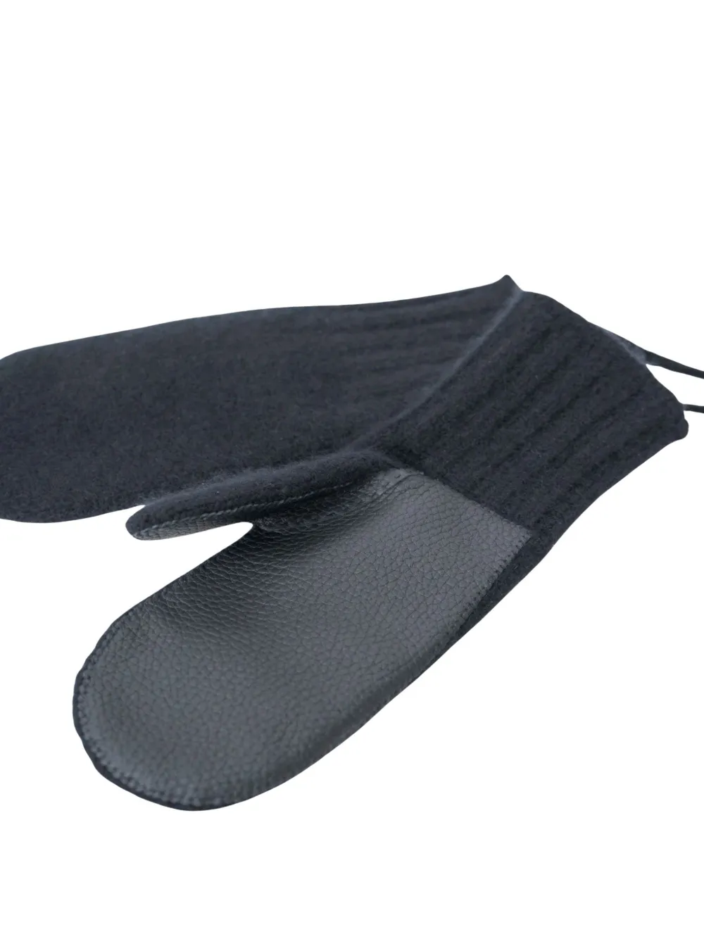 Auralee grained gloves - Zwart