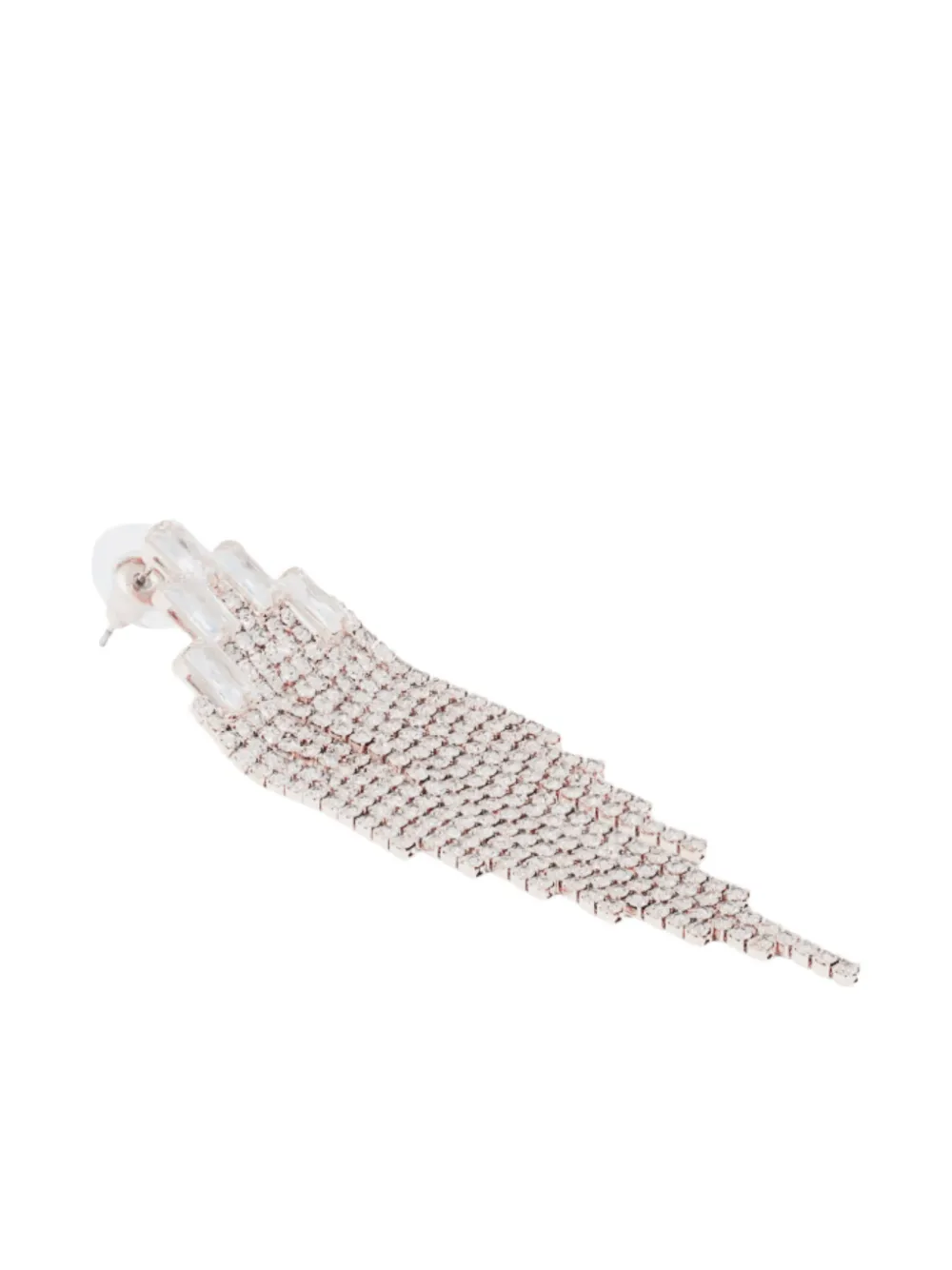 HZMER JEWELLERY rhinestone-embellishment earrings - Argento