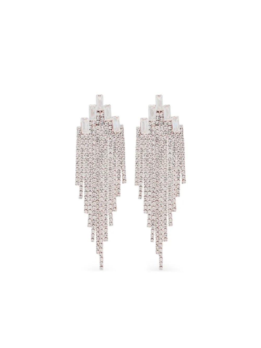 HZMER JEWELLERY rhinestone-embellishment earrings - Silber
