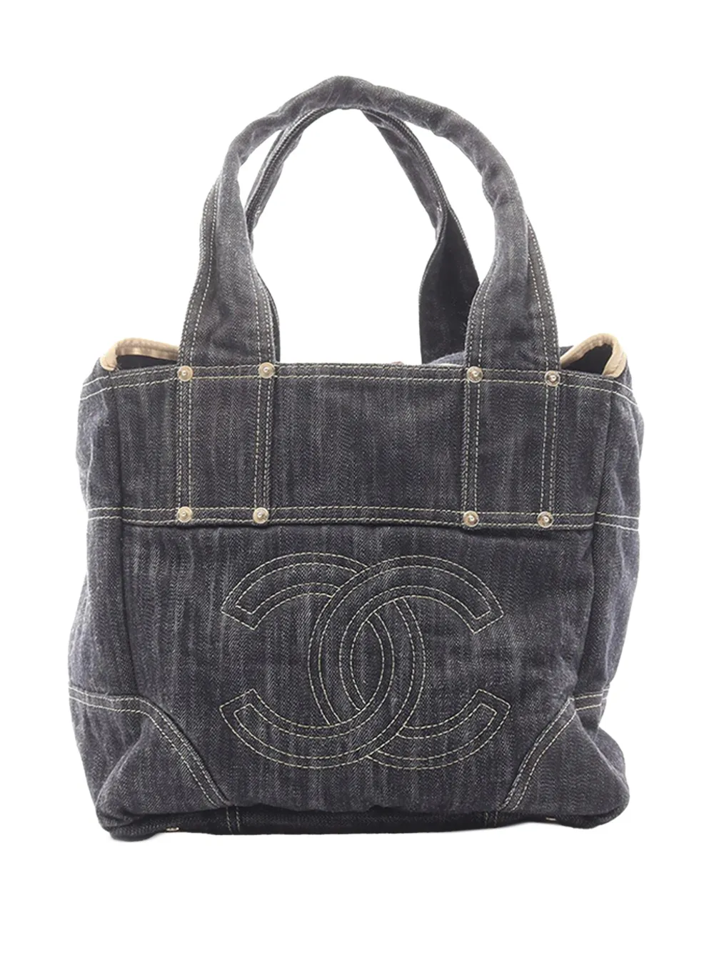 CHANEL Pre-Owned Borsa tote CC Sparkling denim 2005-2006 - Blu