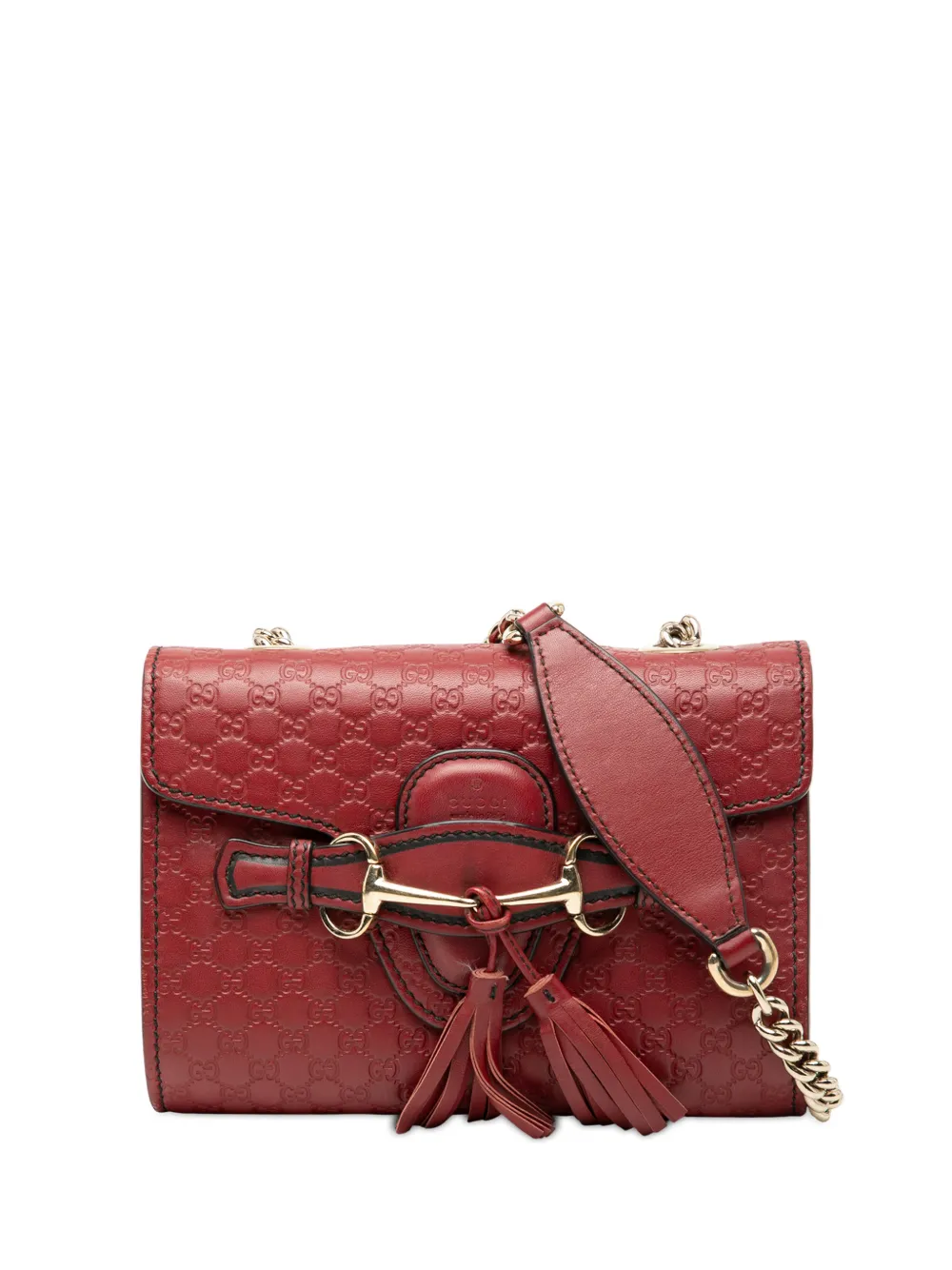 Gucci Pre-Owned 2016-2025 Mini Microguccissima Emily crossbody bag - Rosso
