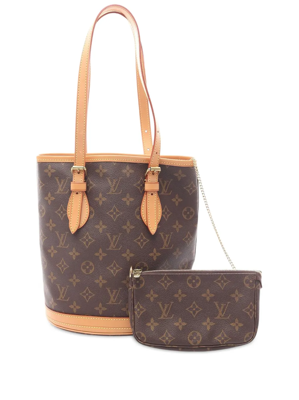 Louis Vuitton Pre-Owned 2002 Monogram PM bucket bag | Brown | Image 1