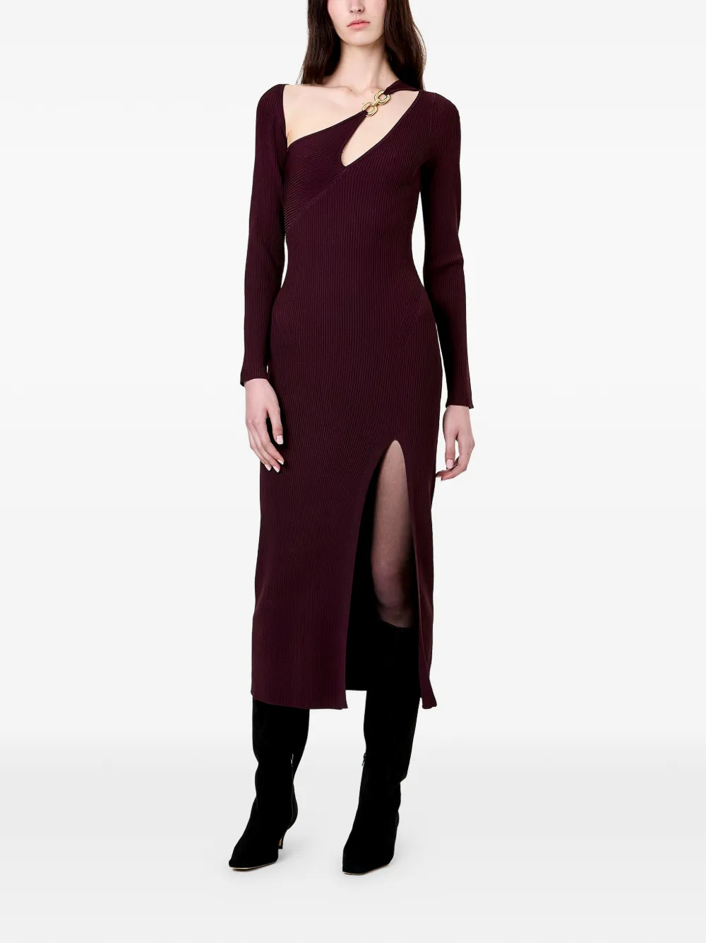 Nicholas Ginerva cut-out midi dress - Rood