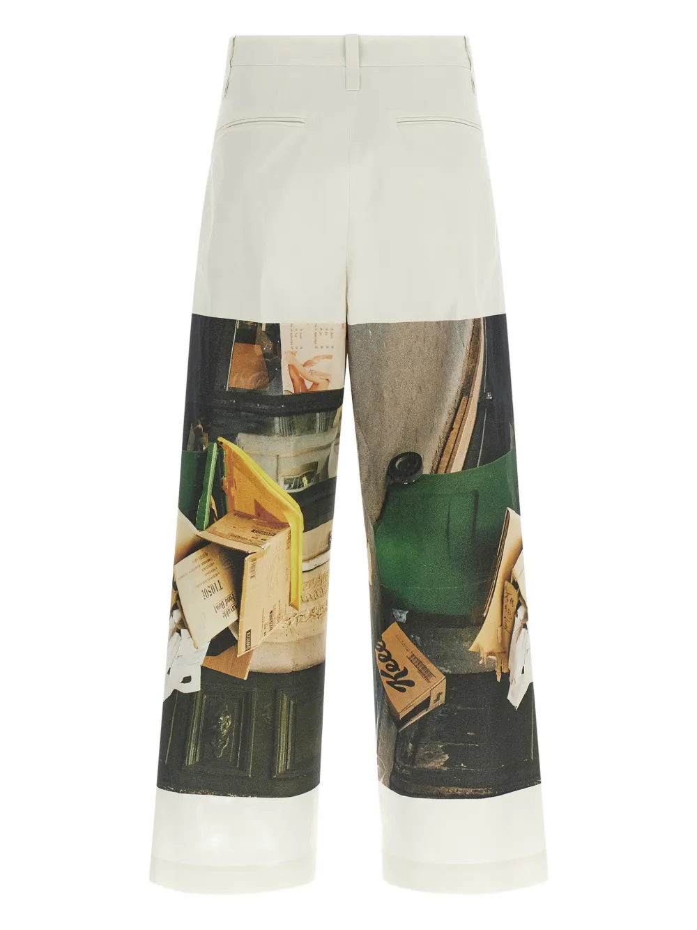 Issey Miyake Broek met wijde pijpen Beige