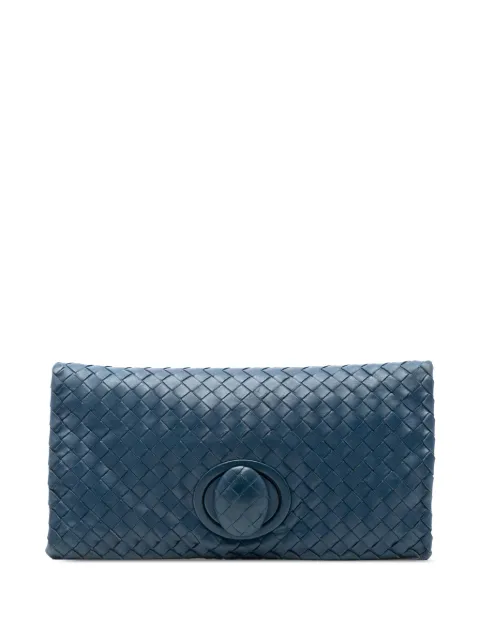 Bottega Veneta Pre-Owned 2012-2025 Nappa Intrecciato Turn Lock clutch bag