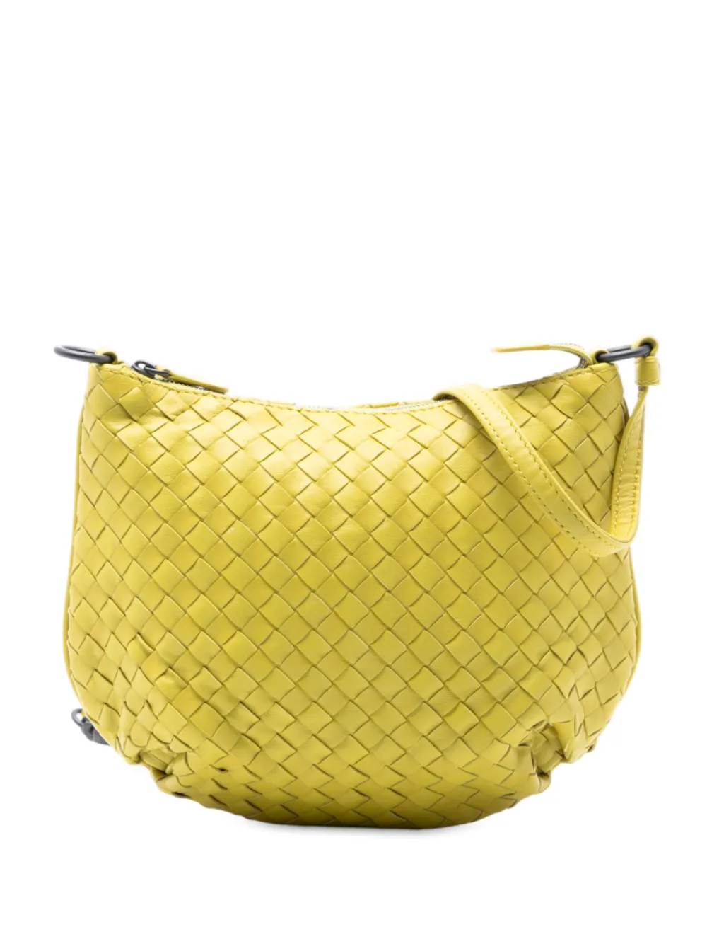Bottega Veneta Pre-Owned 2012-2025 Nappa Intrecciato crossbody bag - Giallo