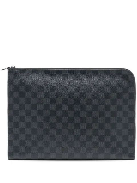 Louis Vuitton Pre-Owned 2018 Damier Graphite Pochette Jour GM clutch bag