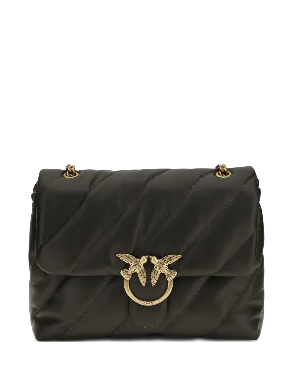 PINKO Love quilted shoulder bag - Verde