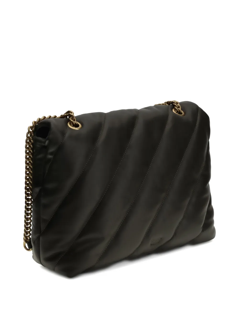 PINKO Love quilted shoulder bag - Groen