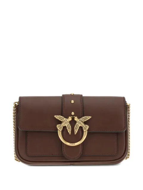 PINKO small Love One bird-buckle chain shoulder bag