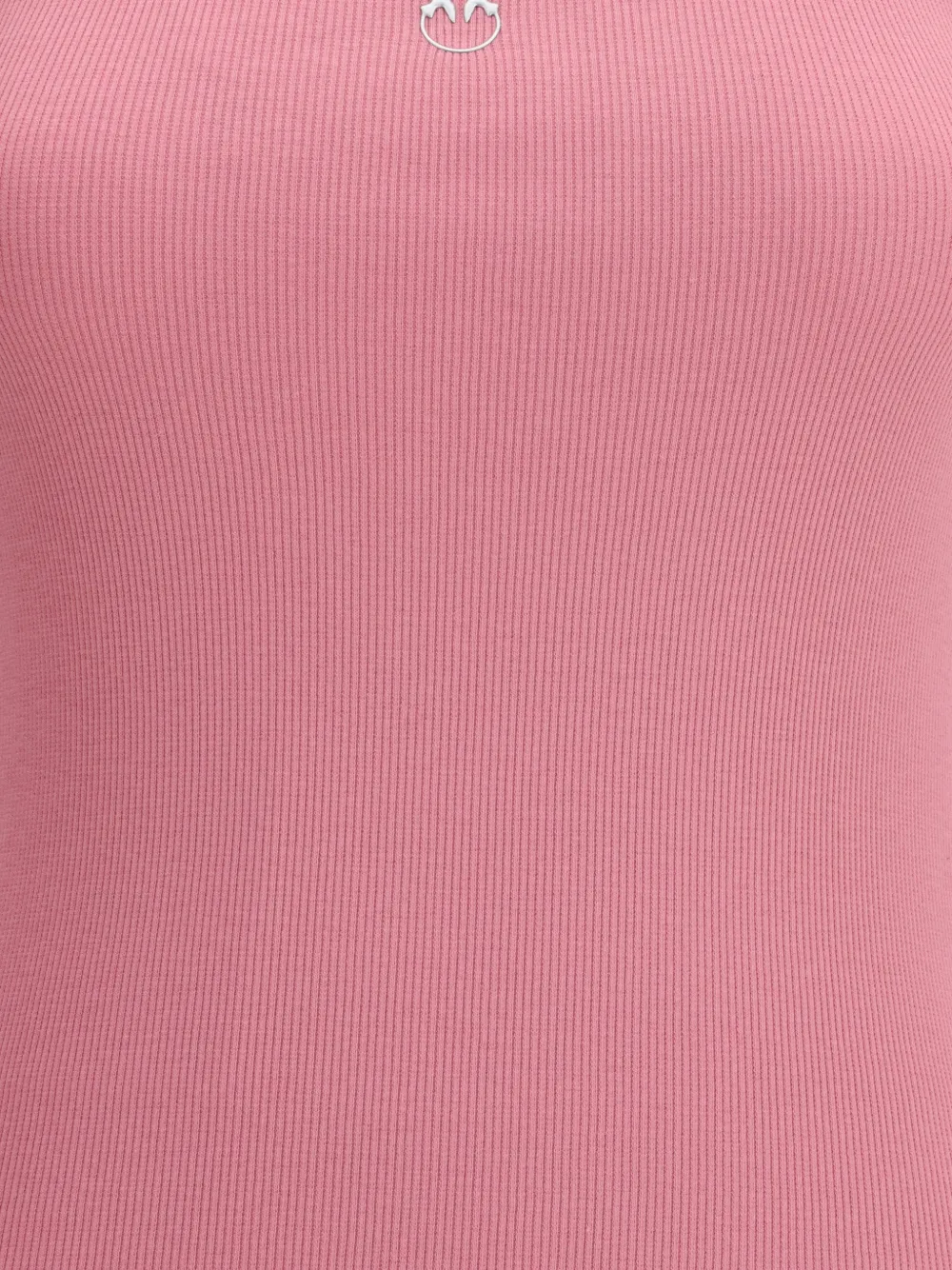PINKO Geribbelde top Roze