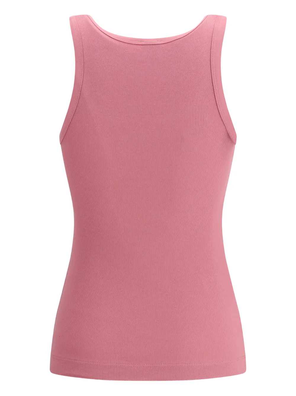 PINKO Geribbelde top Roze