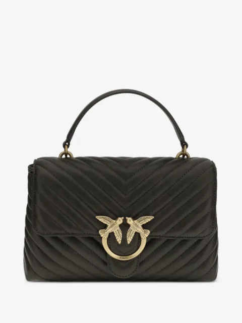 PINKO Love chevron tote bag