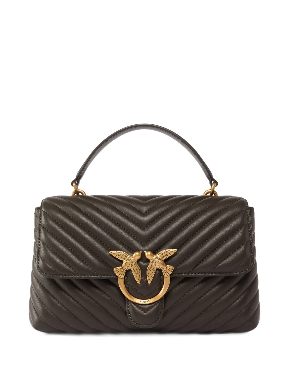PINKO Love chevron tote bag