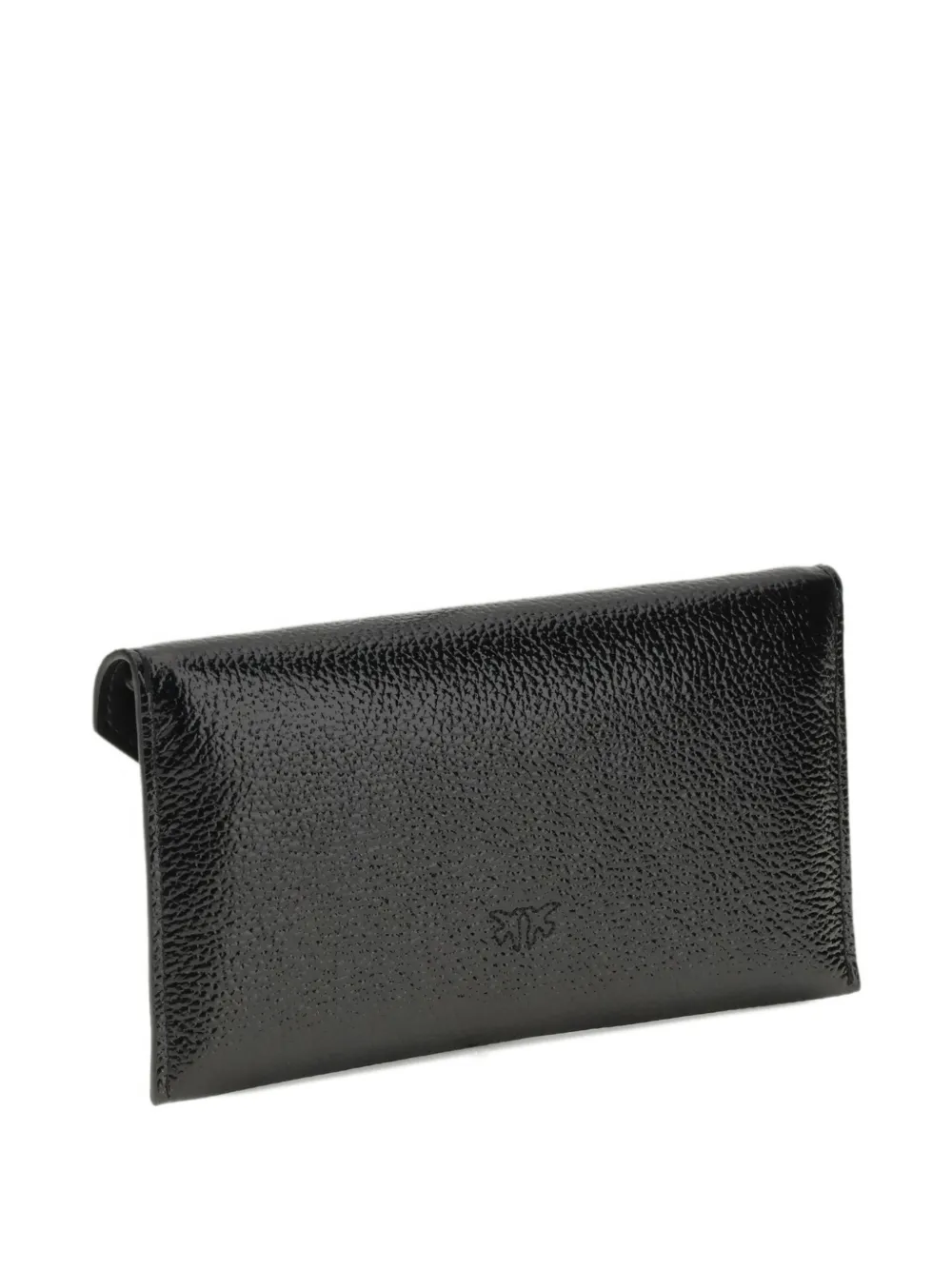 PINKO Love Birds envelope logo clutch bag - Zwart