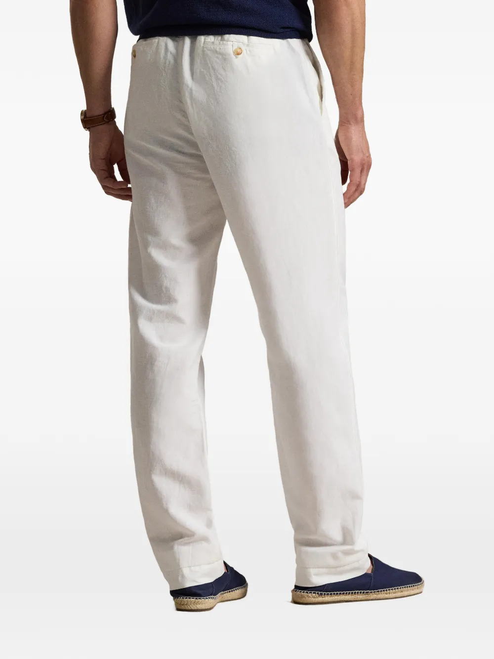 Polo Ralph Lauren Bedford broek met platte voorkant Wit