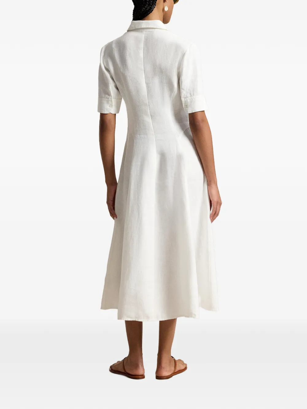 Polo Ralph Lauren Button-down maxi-jurk Wit