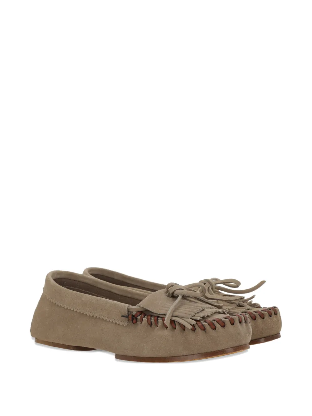Paris Texas Indiana su&egrave;de loafers - Beige